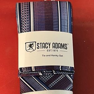 stacy adams tie set Blue